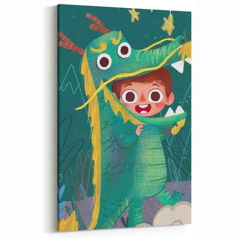 Dragon Costume Adventure - Boys Room Wall Art Kids Wall Art Prints