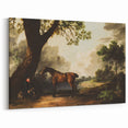 Vintage Landscape Art: Historic Horse and Countryside Print