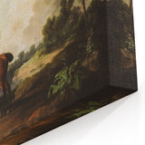 Vintage Landscape Art: Historic Horse and Countryside Print