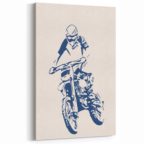 Motocross Rider Wall Art - Boys Room Wall Art Kids Wall Art Prints
