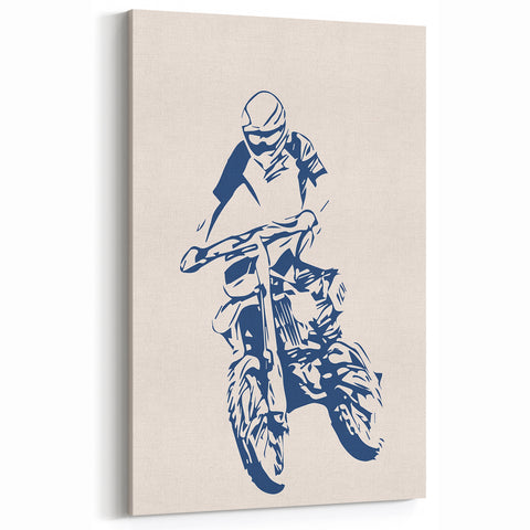 Motocross Rider Wall Art - Boys Room Wall Art Kids Wall Art Prints