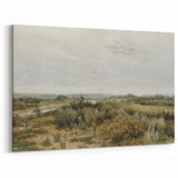 Vintage Landscape Art: Serene Countryside River Print