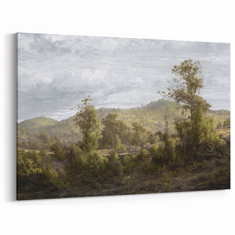 Vintage Landscape Art - Historic Scenic Countryside Canvas Print