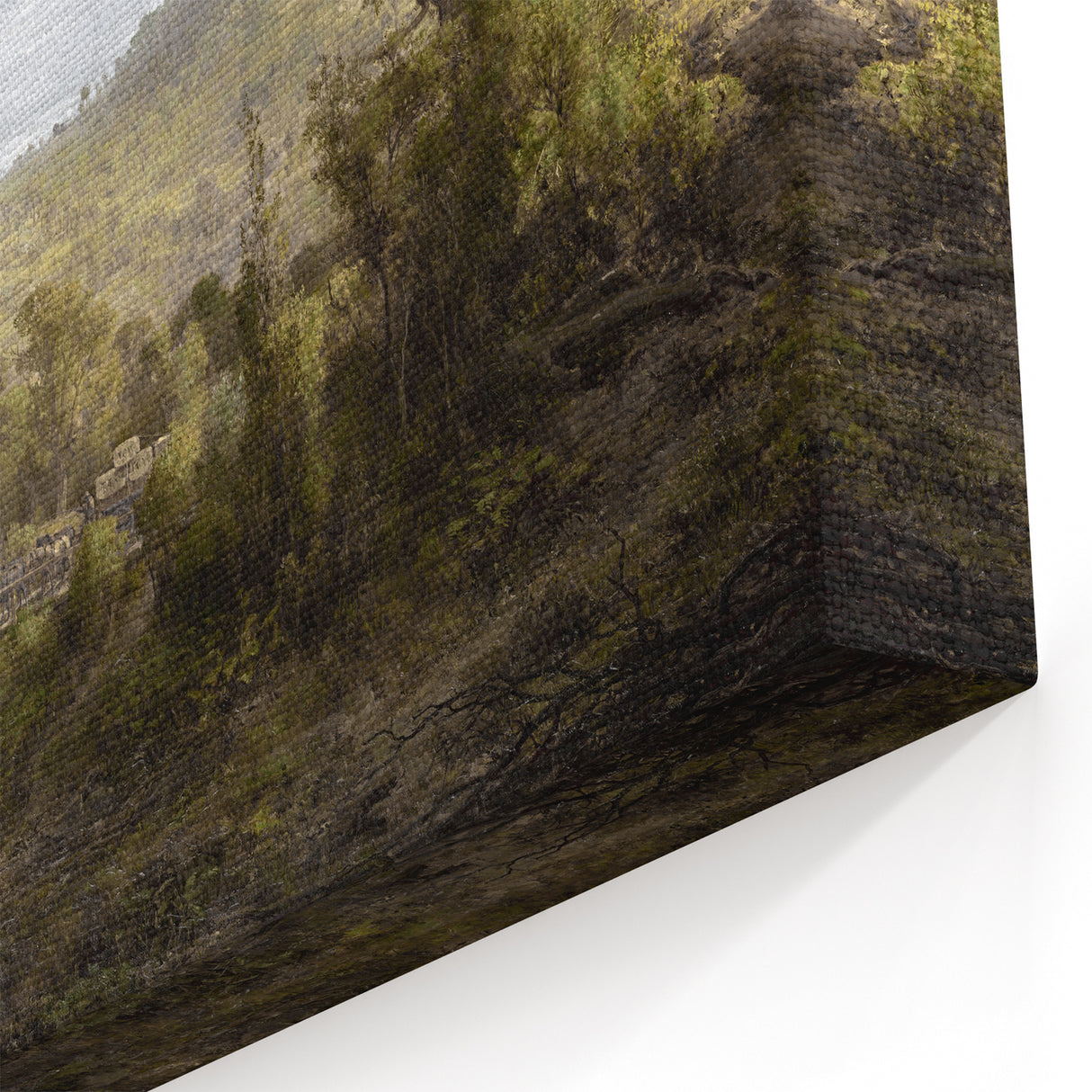 Vintage Landscape Art - Historic Scenic Countryside Canvas Print