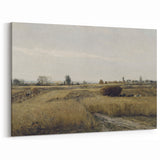 Vintage Landscape Art - Rural Countryside Harvest Canvas Print