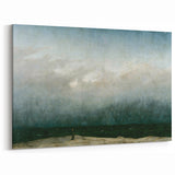 Vintage Seascape Art - Dramatic Beach Landscape Canvas