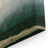 Vintage Seascape Art - Dramatic Beach Landscape Canvas