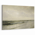 Vintage Seascape Art - Calm Ocean Waves Canvas