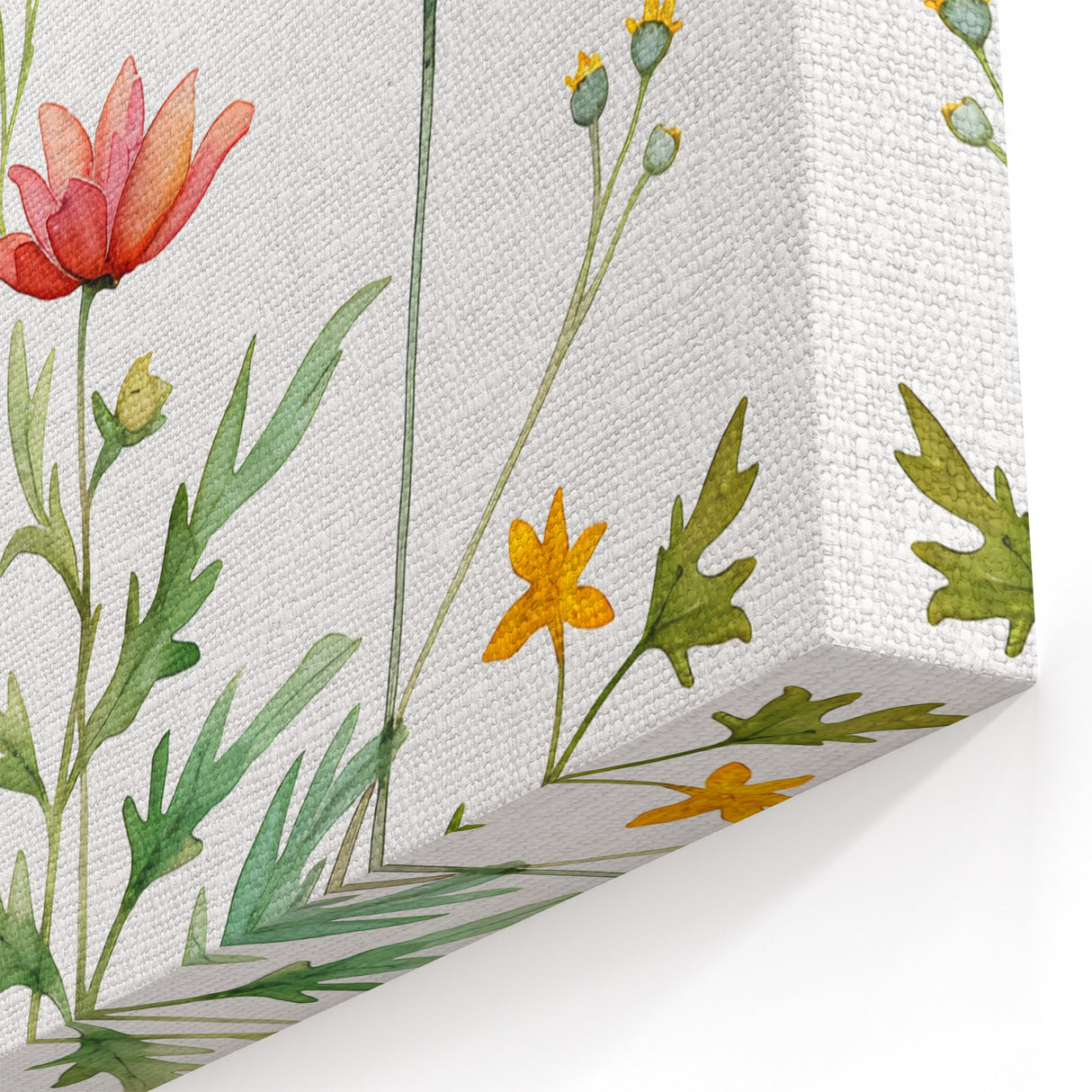 Floral Girls Room Wall Art – Pastel Wildflower Nursery Print