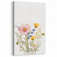 Spring Wildflower Girls Room Wall Art – Floral Nursery Print