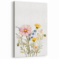 Spring Wildflower Girls Room Wall Art – Floral Nursery Print