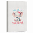 Adorable Baby Elephant Girls Room Wall Art – Nursery Print