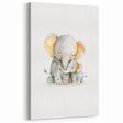 Cuddling Elephants Girls Room Wall Art – Nursery Animal Print