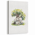 Sleeping Elephants Girls Room Wall Art – Nursery Animal Print