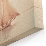 Vintage Sailboat Art - Classic Schooner on the Ocean