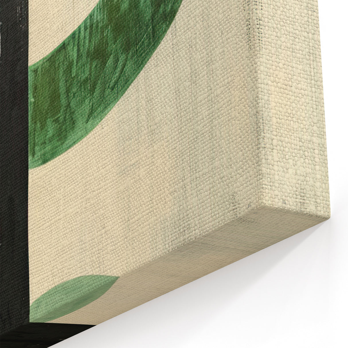 Contemporary Dining Art Pieces – Bold Black and Green Geometry