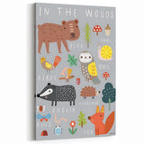 Boys Room Wall Art – Woodland Animals Kids Wall Art Prints