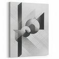 Dining Room Wall Decor - Geometric Black and White Art