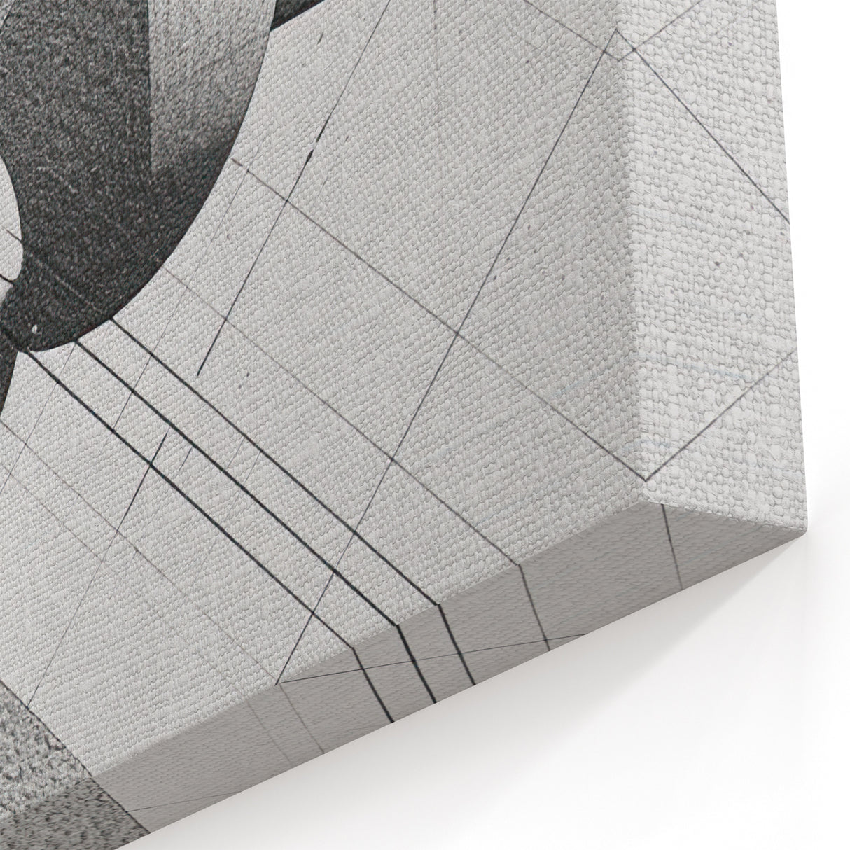 Dining Room Wall Decor - Geometric Black and White Art