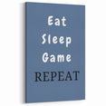 Eat Sleep Game Repeat – Gamer Wall Art for Boys Room
