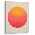 Framed and Canvas Dining Room Art - Sunset Gradient Circle