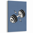 Dumbbell Wall Art – Motivational Boys Room Gym Decor