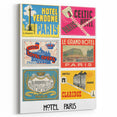 Vintage Travel Posters - Paris Hotel Collection Wall Art
