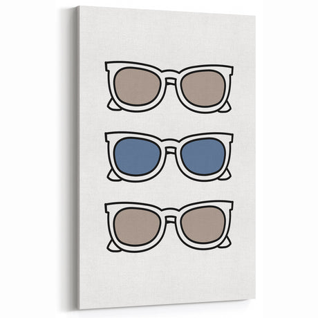 Cool Sunglasses Trio – Boys Trendy Wall Art