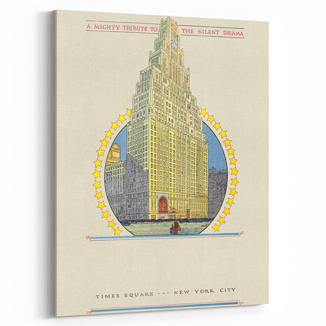 Vintage Travel Poster - Times Square New York Wall Art