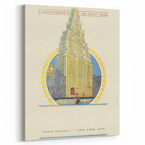 Vintage Travel Poster - Times Square New York Wall Art
