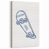 Skateboard Sketch – Boys Room Wall Art