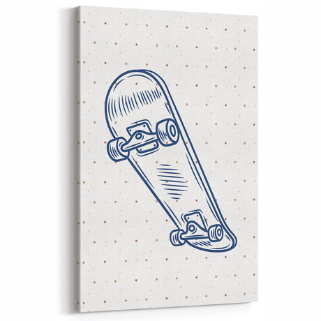 Skateboard Sketch – Boys Room Wall Art