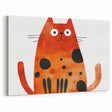 Playful Orange Cat – Boys Room Wall Art
