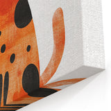 Playful Orange Cat – Boys Room Wall Art