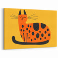 Playful Orange Cat – Boys Room Wall Art