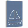 Minimalist Sailboat – Boys Room Wall Art