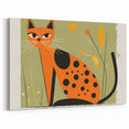 Retro Spotted Cat – Boys Room Wall Art