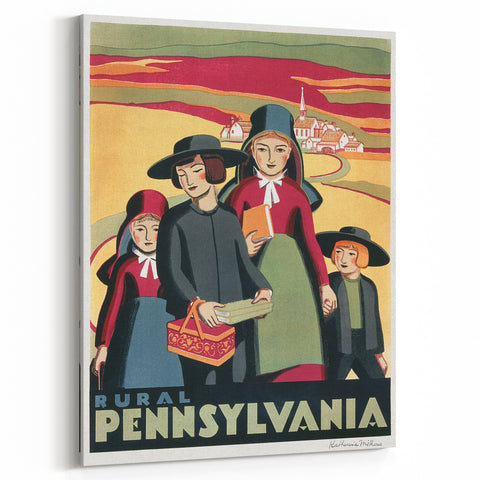 Vintage Travel Poster - Rural Pennsylvania Wall Art