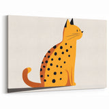 Spotted Cat Illustration – Boys Room Wall Art