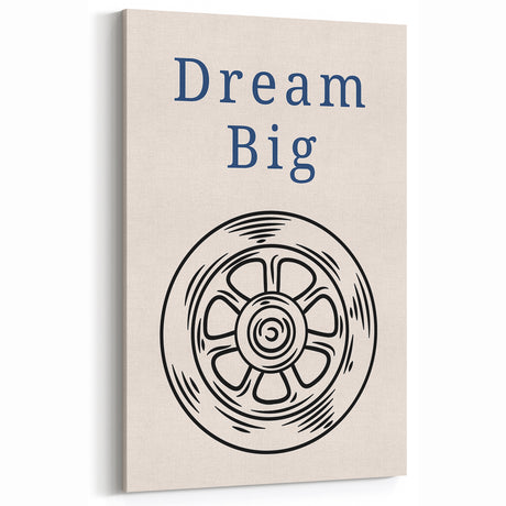 Dream Big – Motivational Boys Room Wall Art