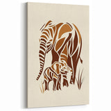 Boys Room Wall Art – Safari Elephant Family