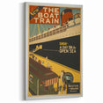 Vintage Travel Poster - The Boat Train Adventure Wall Art