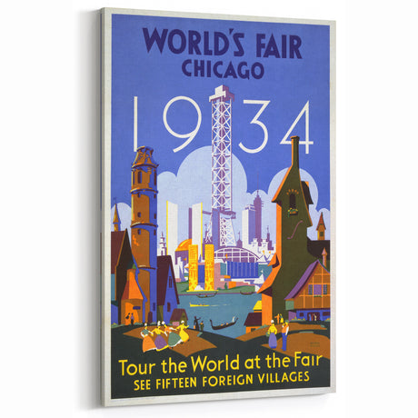 Vintage Travel Poster - 1934 Chicago World’s Fair Wall Art