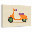 Retro Scooter Boys Wall Art – Fun Kids Room Decor Print