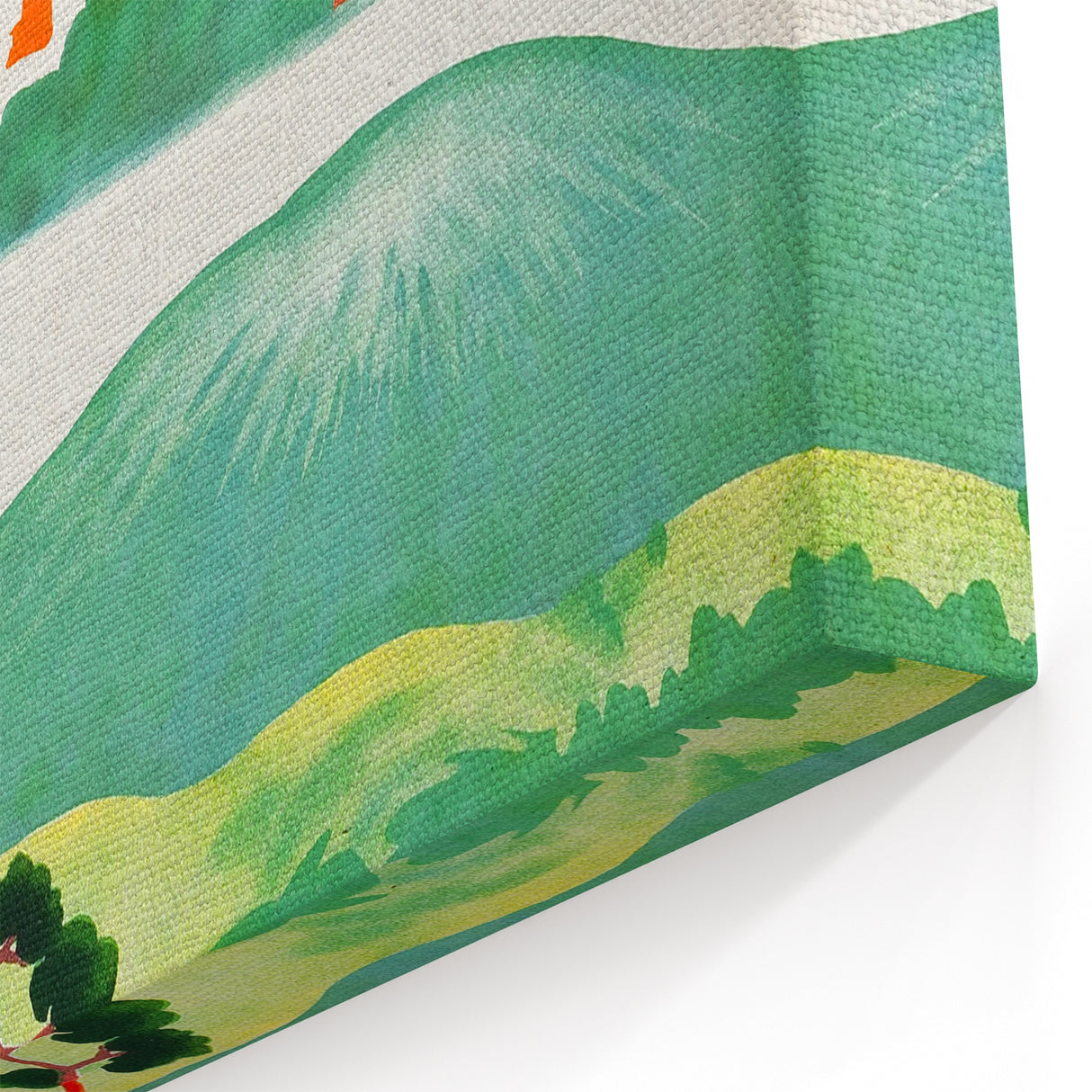 Vintage Travel Poster - Japanese Mountain Retreat Art
