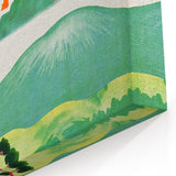 Vintage Travel Poster - Japanese Mountain Retreat Art