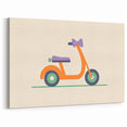 Minimalist Scooter Boys Room Wall Art - Kids Wall Art Prints