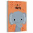 Kids Wall Art Prints - Cute Elephant Nursery Wall Art for Boys