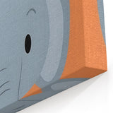 Kids Wall Art Prints - Cute Elephant Nursery Wall Art for Boys