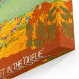 Vintage Travel Poster - Queenstown, New Zealand - Retro Travel Art